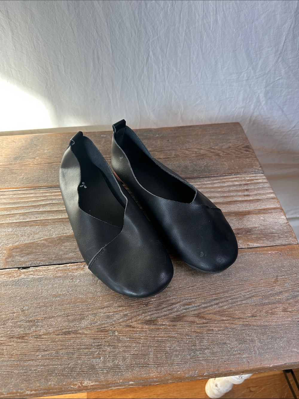 Classic Black Slip-On Ballet Flats for Women